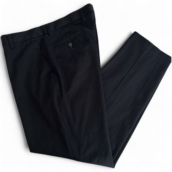 Dockers Mens D3 Navy Dress Pants Size 36x32 Classic Fit Flat Front Work Slacks - Picture 1 of 4
